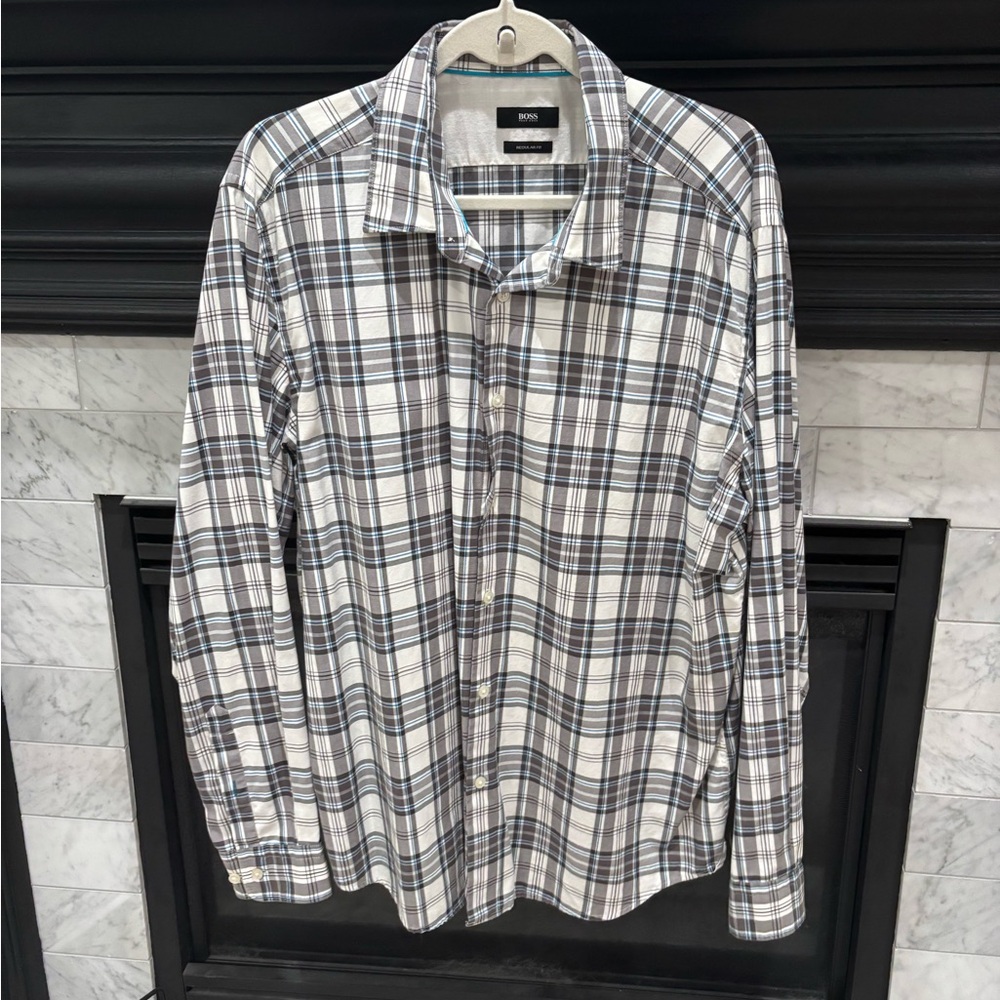 BOSS Men's Plaid Shirt